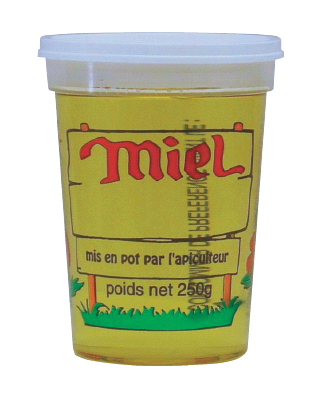 Pots Transparents Pots En Plastique Pour Miel G Pep Nicot