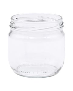 Pot en verre cylindrique 500g (370ml) TO82