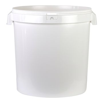 Seau plastique avec couvercle - 40 kg