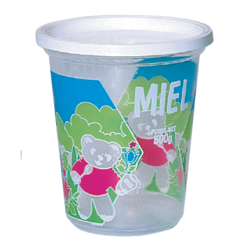 1015 pots en plastique pour miel 500 g HELLION - modèle nounours - sans couvercle