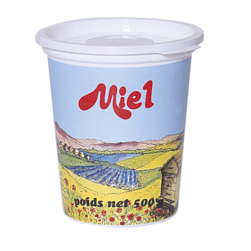 280 pots en plastique pour miel 500 g PSL - modèle Provence