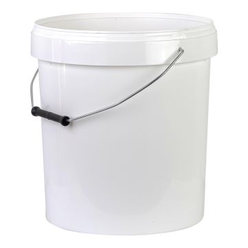 Seau plastique avec couvercle - 20 kg