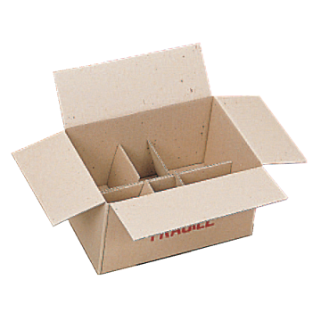 Carton d'emballage pour 4 pots en plastique 1 kg