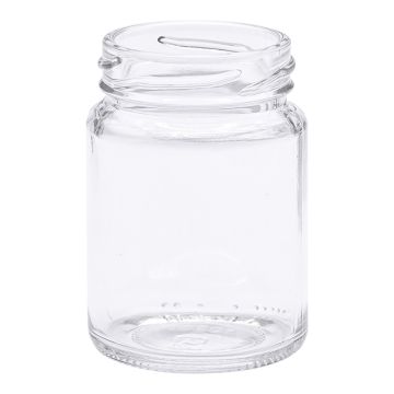 Pot en verre cylindrique 125g (106ml) TO48