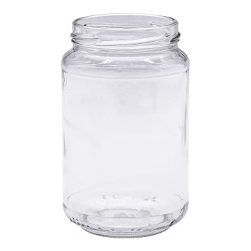 Pot en verre cylindrique 500g (370ml) Réserve TO63