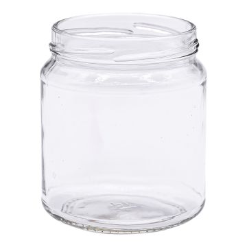 Pot en verre cylindrique 400g (314ml) TO70