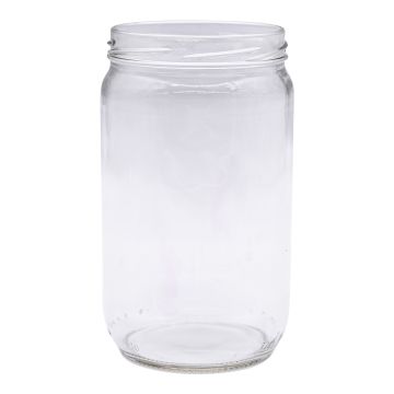 Pot en verre cylindrique 950g (720ml) TO82