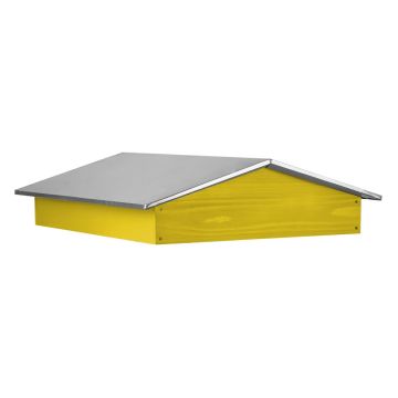 Toit chalet pour ruche 10 cadres Dadant ou Langstroth - Bois jaune