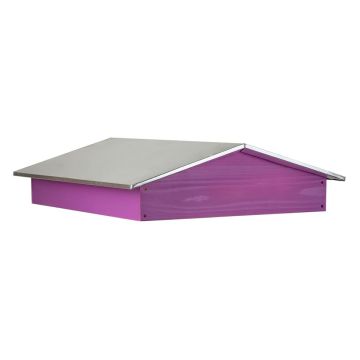 Toit chalet pour ruche 10 cadres Dadant ou Langstroth - Bois violet