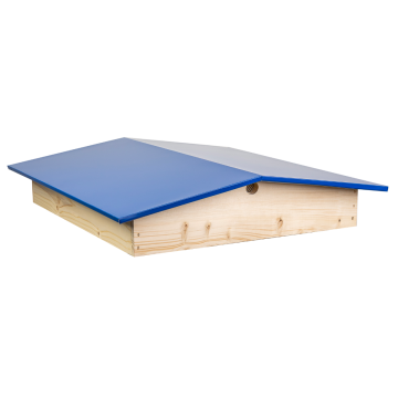 Toit chalet pour ruche 10 cadres Dadant ou Langstroth - Tôle bleu