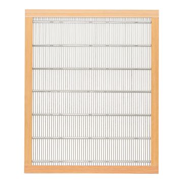 Grille à reine métallique avec encadrement bois pour ruche Langstroth - 420 x 510 mm