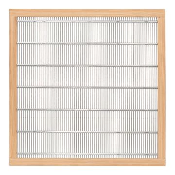 Grille à reine métallique avec encadrement bois pour ruche Voirnot