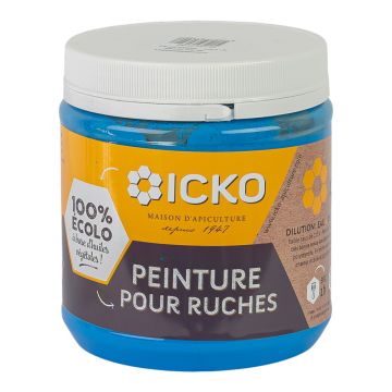 Peinture ruche bleu 1 kg