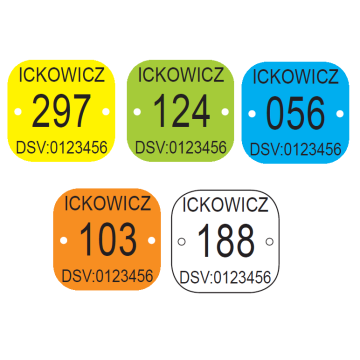 Jetons personnalisés pour l'identification des ruches