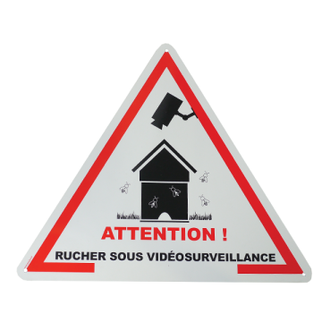 Panneau rucher sous video-surveillance