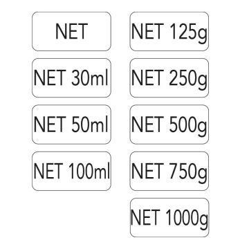 Étiquette autocollante NET