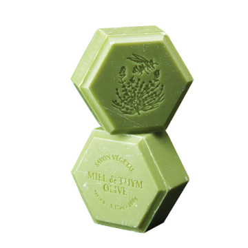 Savon au miel de thym et huile d'olive - parfum églantine - 100 g