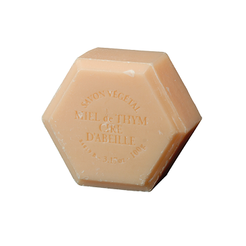 Savon au miel de thym et cire d'abeille - parfum orange - 100 g