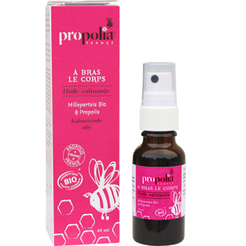 Huile calmante millepertuis bio et propolis - Propolia - 15 ml