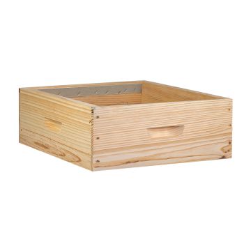 Hausse mi-bois Dadant bandes lisses - 430 mm