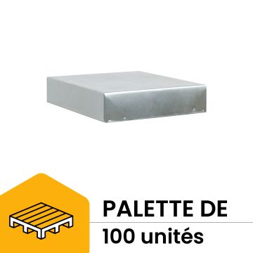 Palette de 100 toits en tôle pour ruche 10 cadres Dadant - 435 x 510 x 105 mm