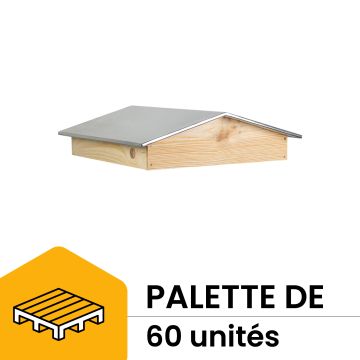 Palette de 60 toits chalet pour ruche 10 cadres Dadant ou Langstroth