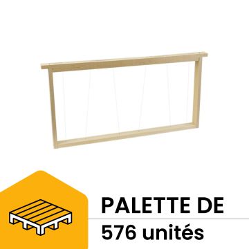 Palette de 576 cadres droit fils inox verticaux (sans œillets) pour ruche Langstroth