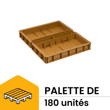 Palette de 180 nourrisseurs couvre-cadres en plastique pour ruche Langstroth - Nicot