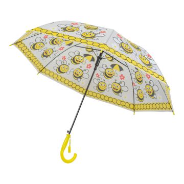 Parapluie pour enfant abeilles et fleurs avec sifflet