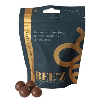 Boules miel et chocolat au lait - sachet de 130g