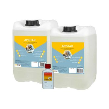 2 bidons de sirop de nourrissement Apistar 14kg et 1 flacon de Nozevit+ 50ml