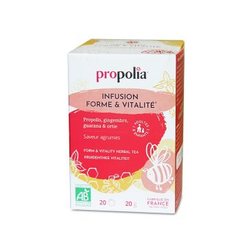 Infusion bio forme et vitalité - Propolia - 20 sachets