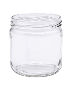 Pot en verre cylindrique 500g (390ml) TO82