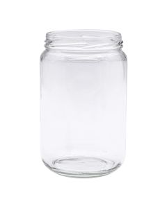 Pot en verre cylindrique 1kg (750ml) TO82