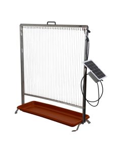 Harpe électrique à frelon 60 cm avec panneau solaire et bac