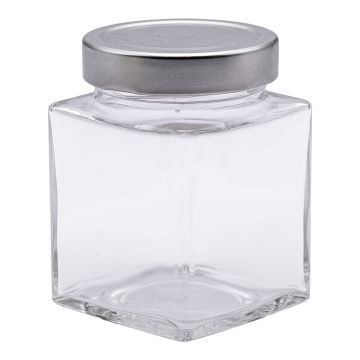 Pack de 6 - Pots en verre carré 250 g (314 ml) TO66