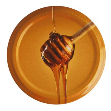 1400 capsules métalliques pasteurisables - TO63 - Cuillère à miel