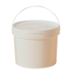 Seau plastique blanc sans couvercle - 5 kg