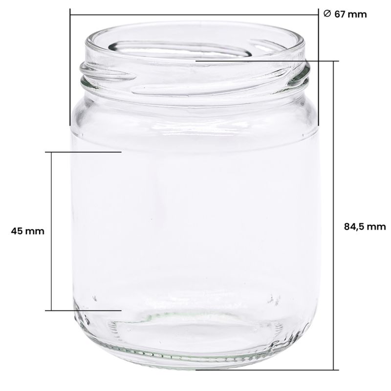 Pots en verre cylindrique Baluchon 41 mL
