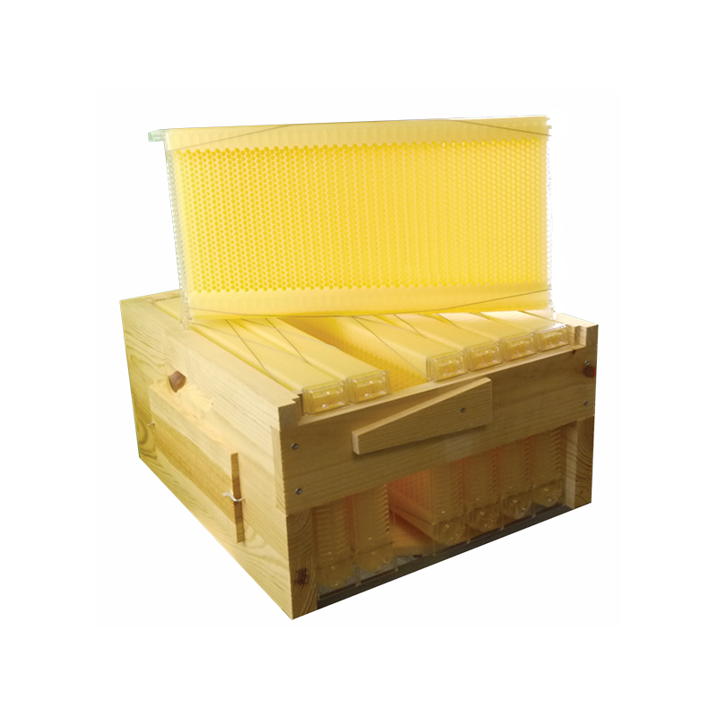 Nourrisseurs pour ruches : Nourrisseur couvre-cadres cheminée en bois  paraffiné pour ruche Dadant 10 cadres - Ruchéco - Icko Apiculture