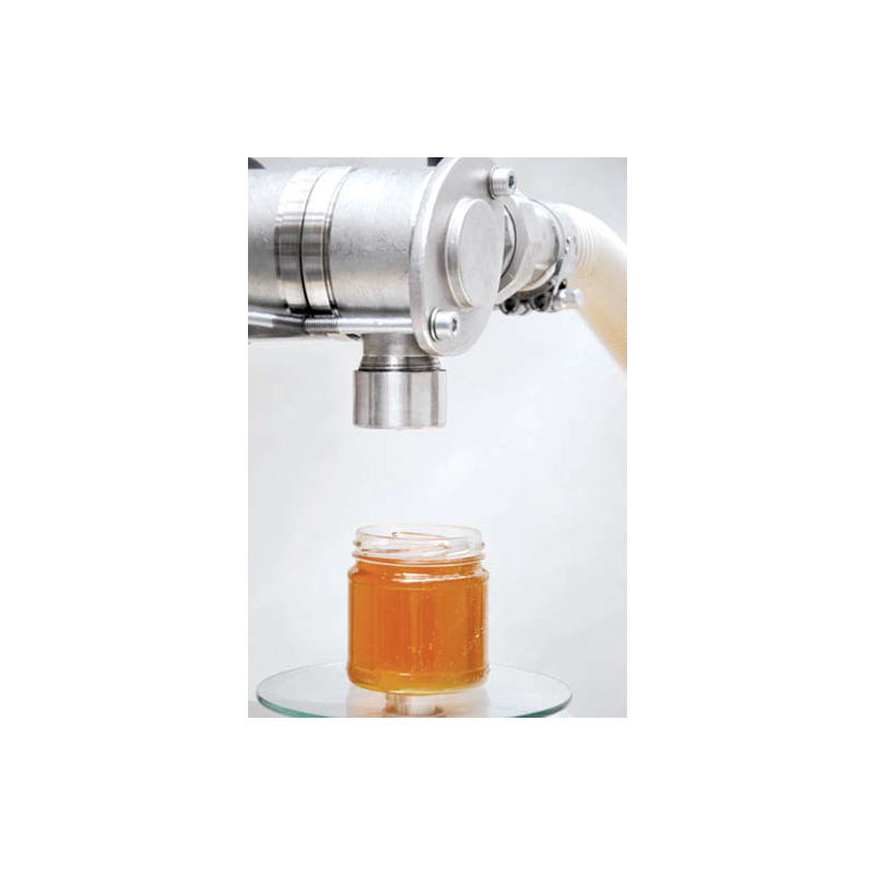 Mise en pot du miel : Étiqueteuse manuelle horizontale pour conditionnement  du miel - Icko Apiculture